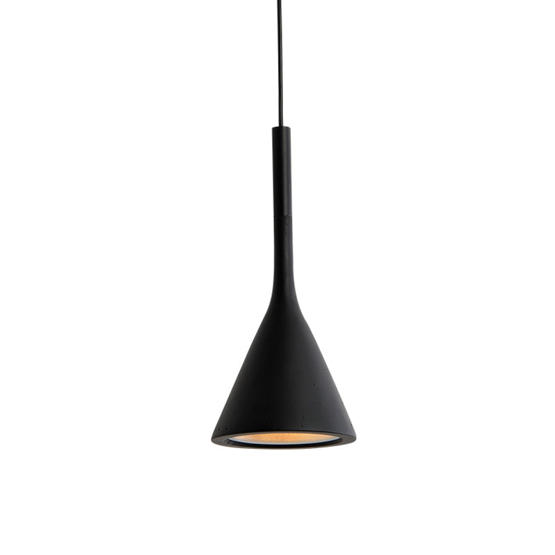 Modern Nordic Style Funnel Kitchen Bar Pendant Light - Red/White/Black