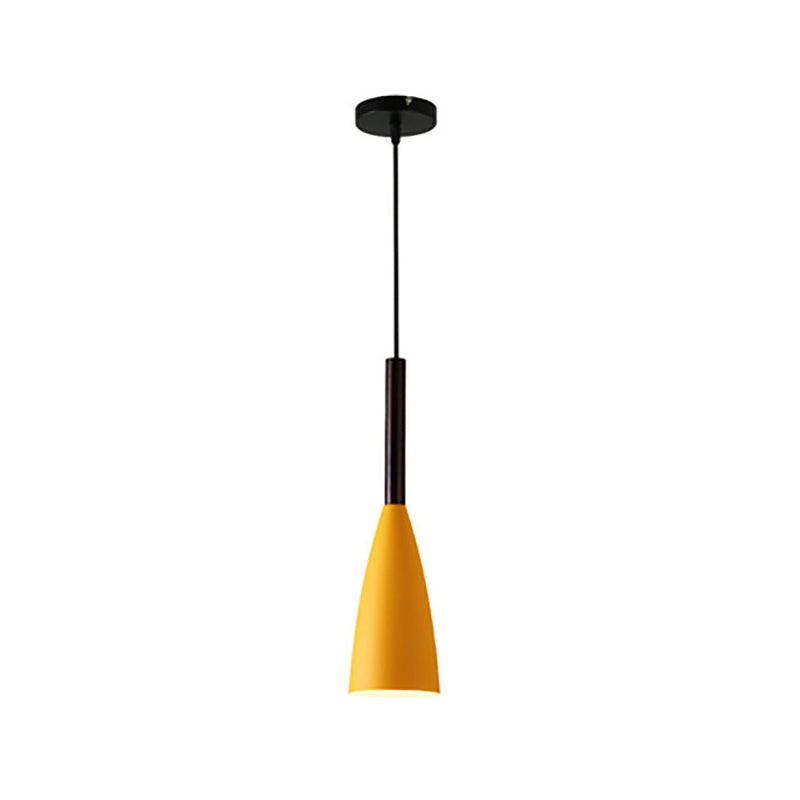 Modern Grey/White/Pink Tapered Pendant Light Fixture For Chic Table Decor