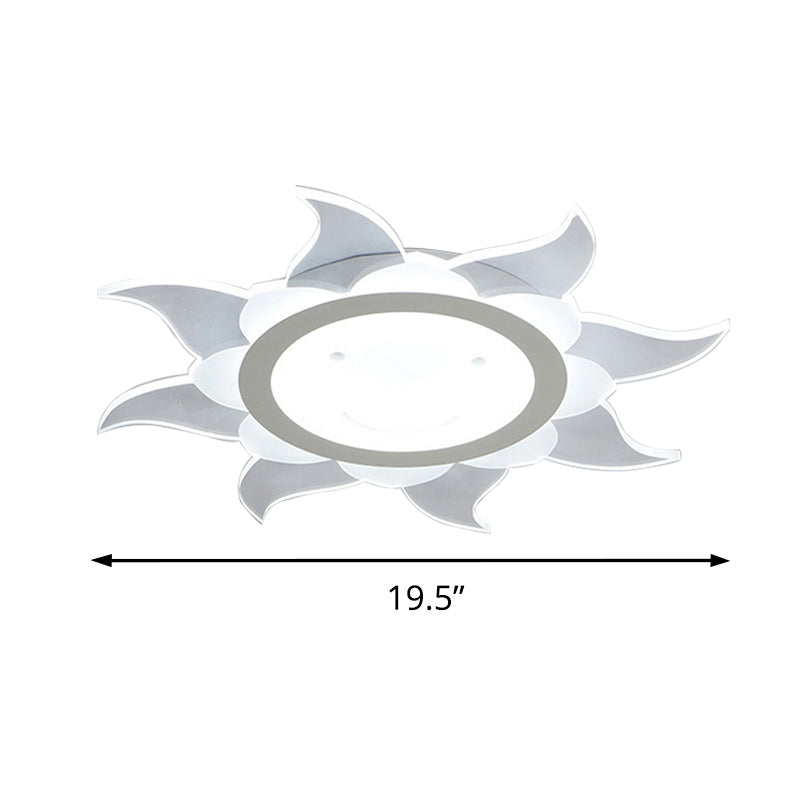 Modern White Sunlight Inspired LED Ceiling Mount Light for Dining Room