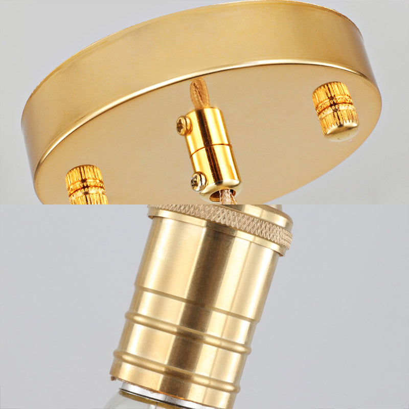 Loving Heart Pendant Light Romantic Gold Metal Lamp For Dining Room & Hotel