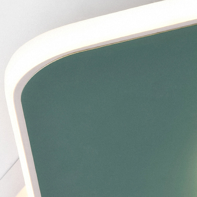 Modern Geometric Flush Nordic Metal & Acrylic Integrated LED Ceiling Light