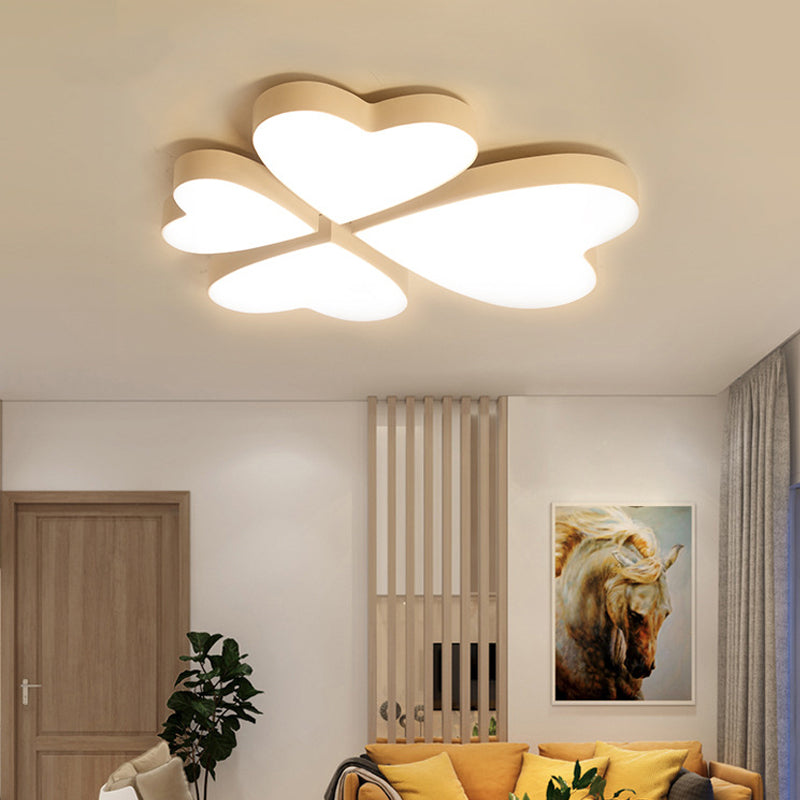 Modern LED Acrylic Flush Mount Ceiling Light for Living Room - Contemporary Flush Ceiling Lighting