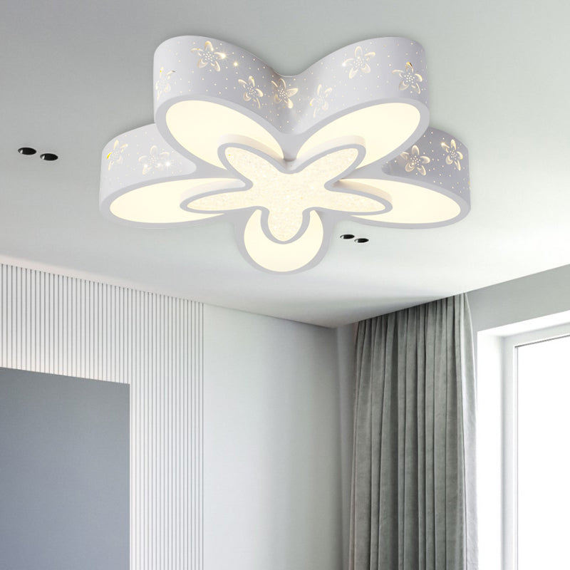 Starfish Shaped Kindergarten Ceiling Light - Acrylic Flush Mount Cartoon Fixture