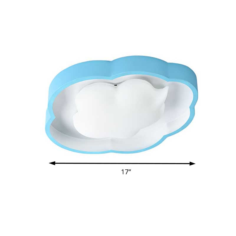 Modern LED Ceiling Fixture for Cloud-inspired Children's Bedroom