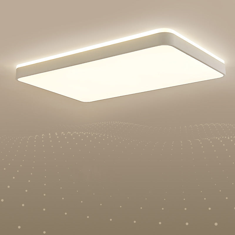 LED Acrylic Ceiling Lamp: Modern Simplicity, Flush-Mounted, Grey/White, Warm/White Light - Bedroom Lighting Solution