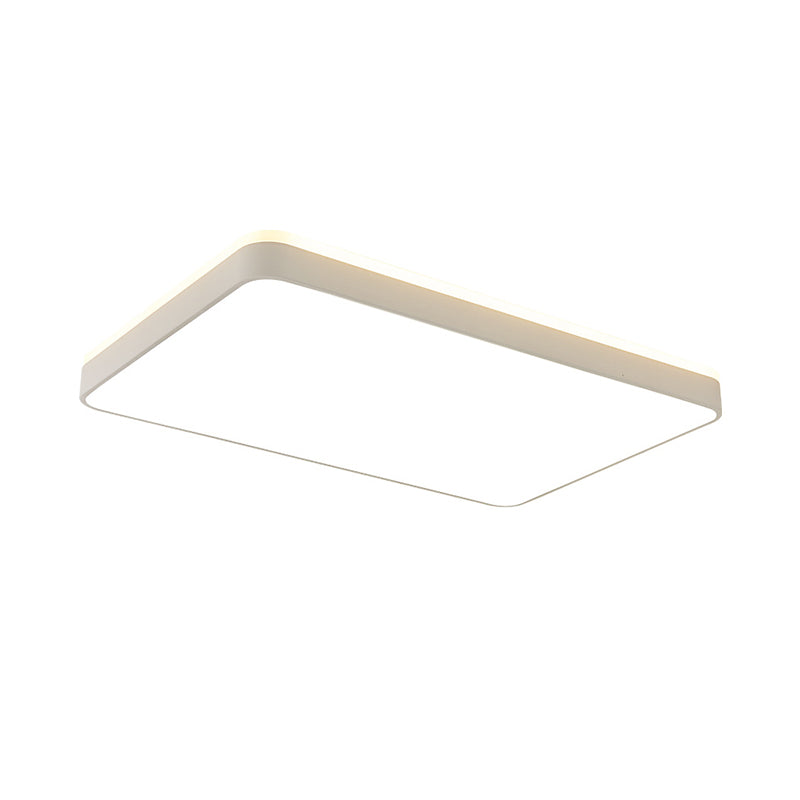 LED Acrylic Ceiling Lamp: Modern Simplicity, Flush-Mounted, Grey/White, Warm/White Light - Bedroom Lighting Solution