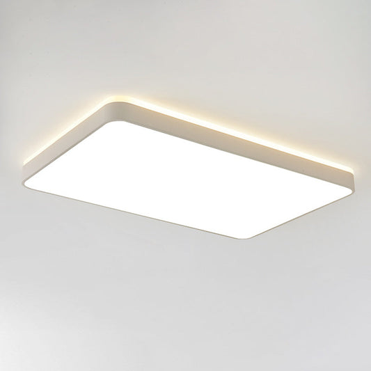 Led Acrylic Ceiling Lamp: Modern Simplicity Flush-Mounted Grey/White Warm/White Light - Bedroom