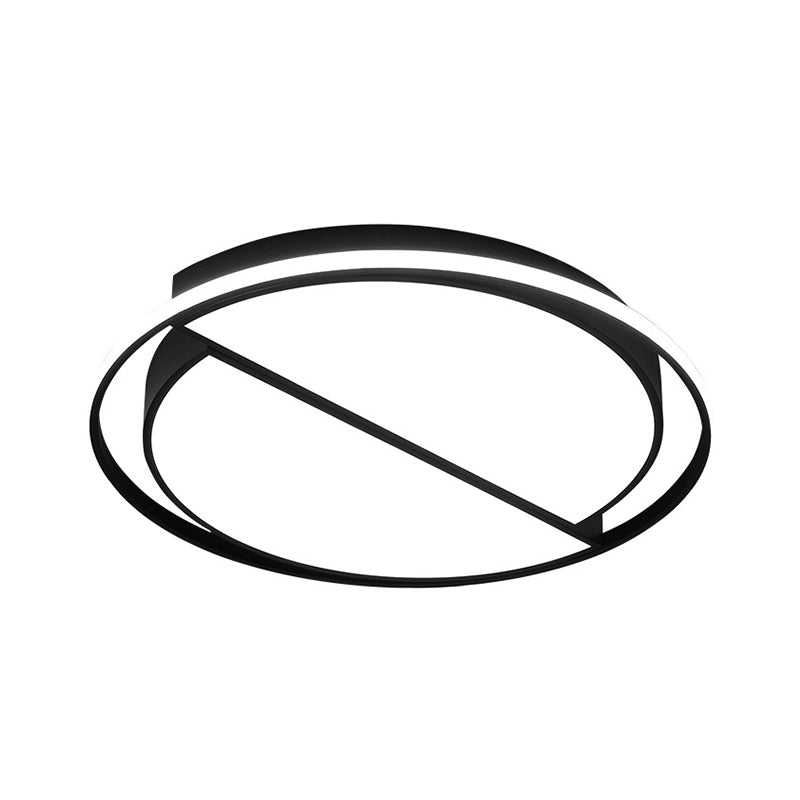 Modern Black Flush Mount Led Bedroom Ceiling Light With Acrylic Shade - Semicircle/Loving Heart/Star