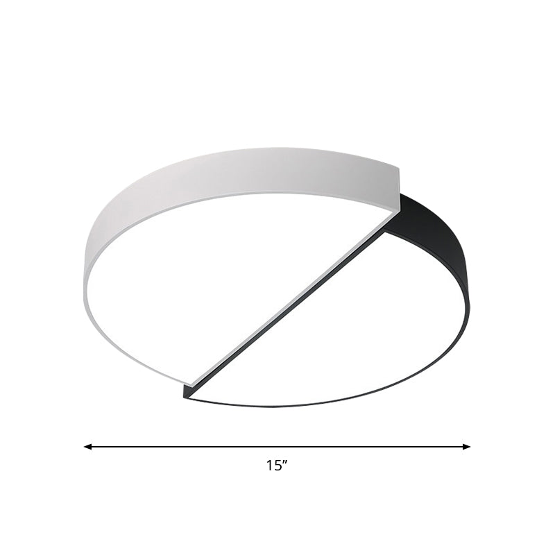 11/19/23 Nordic Acrylic Led Ceiling Lamp - Black-White Flush Mount For Bedroom