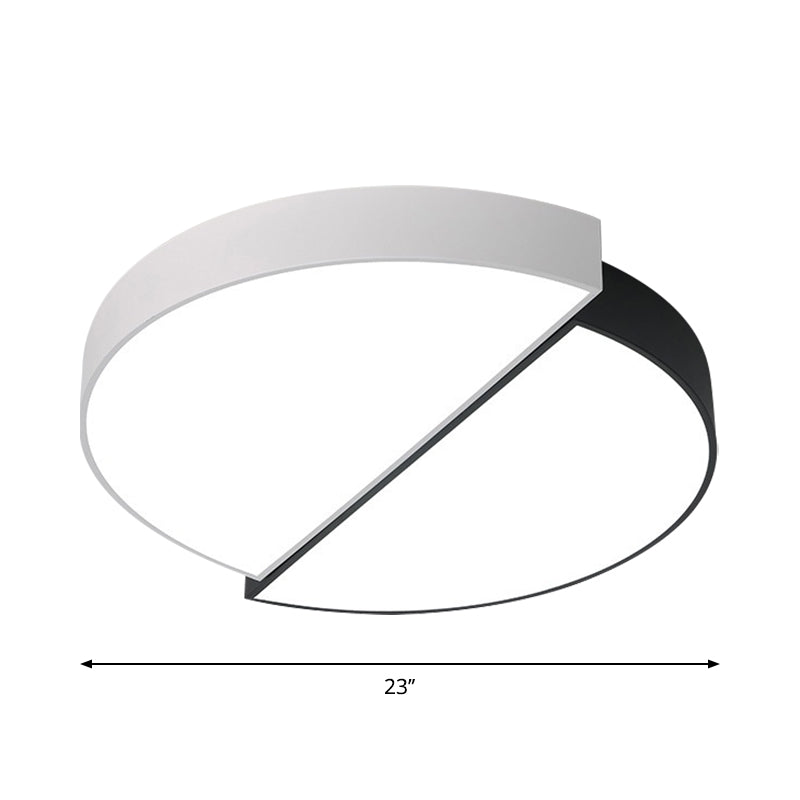 11/19/23 Nordic Acrylic Led Ceiling Lamp - Black-White Flush Mount For Bedroom