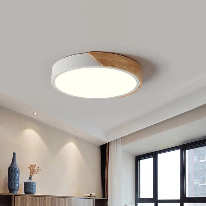Modern Flush Mount LED Ceiling Light - Disc Shape | Available in Multiple Sizes and Finishes