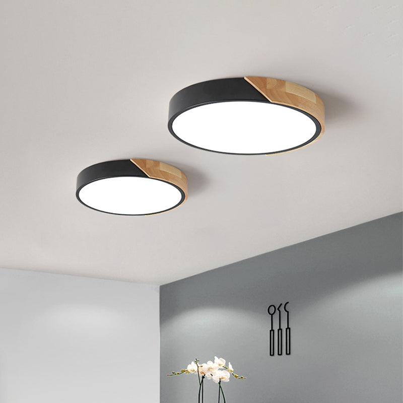 Modern Flush Mount LED Ceiling Light - Disc Shape | Available in Multiple Sizes and Finishes