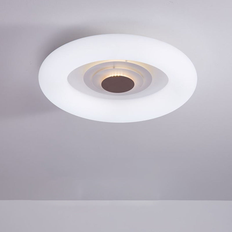 Contemporary Acrylic Led Ceiling Flush Mount Light For Living Room - Oval/Triangle/Round Shapes