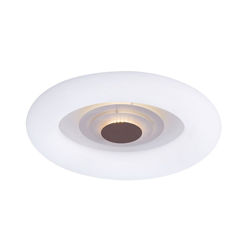 Contemporary Acrylic Led Ceiling Flush Mount Light For Living Room - Oval/Triangle/Round Shapes