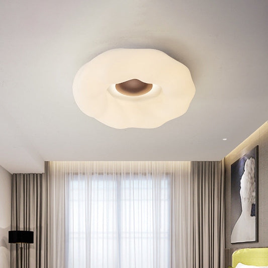 Cartoon Cloud LED Flush Mount Ceiling Light in White/Blue/Coffee - Acrylic Corridor Fixture