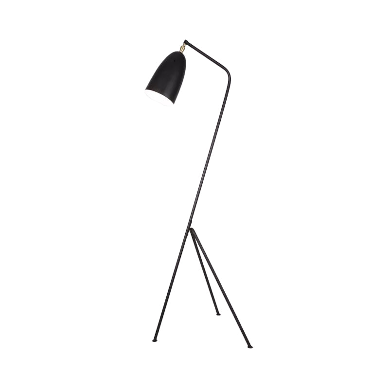 Macaron Loft Metal Floor Light With Domed Shade - One Bulb Candy Color Perfect For Meeting Rooms