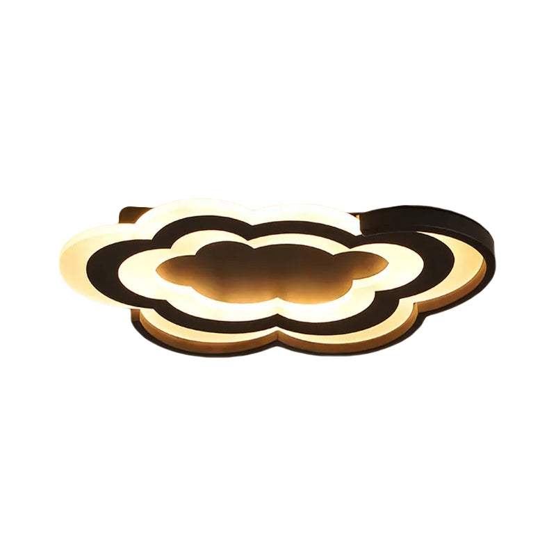 Cloud Kindergarten LED Flushmount Light with Eye-Caring Acrylic Cover