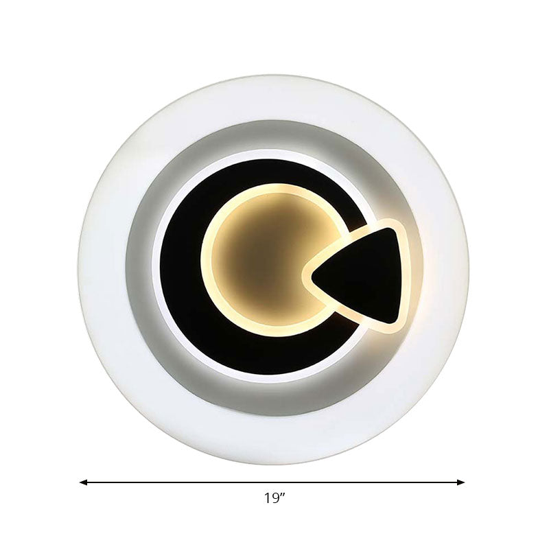 Modern White LED Ceiling Light – Stylish Acrylic Lamp for Kitchen Hallway