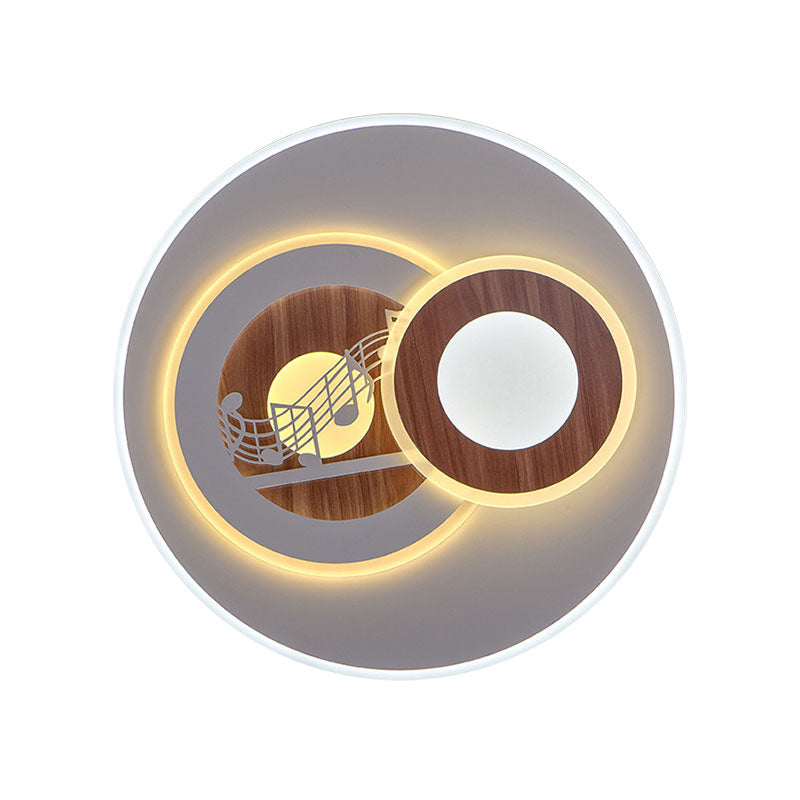 Sleek Acrylic LED Flush Mount Ceiling Light for Corridors, Contemporary White Design
