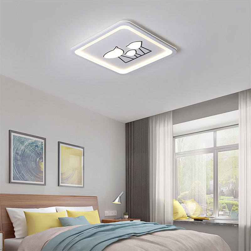 Nordic Acrylic LED Flush Mount Ceiling Light for Living Room