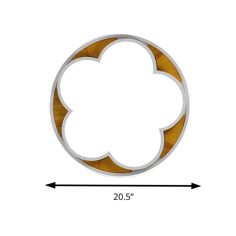 Contemporary LED Ceiling Mount Light for Kid's Bedroom – Flat Blossom Design