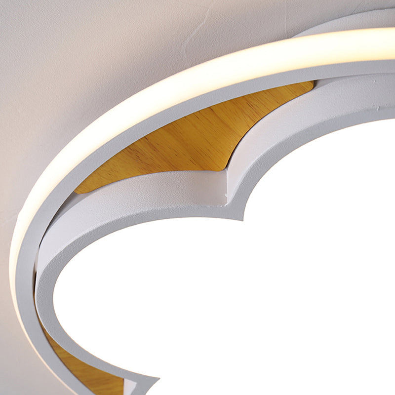 Contemporary LED Ceiling Mount Light for Kid's Bedroom – Flat Blossom Design