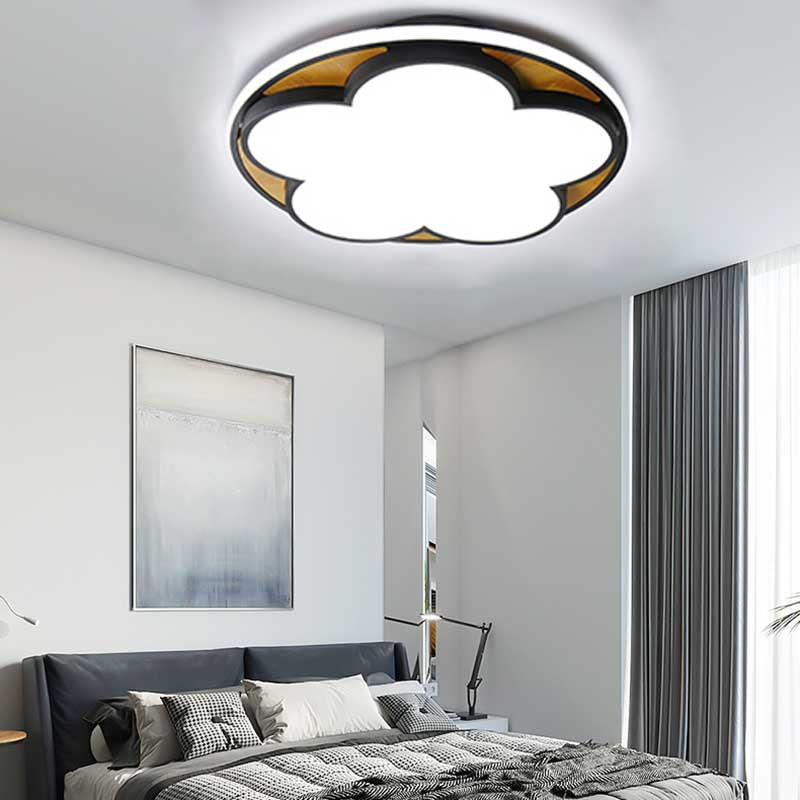 Contemporary LED Ceiling Mount Light for Kid's Bedroom – Flat Blossom Design