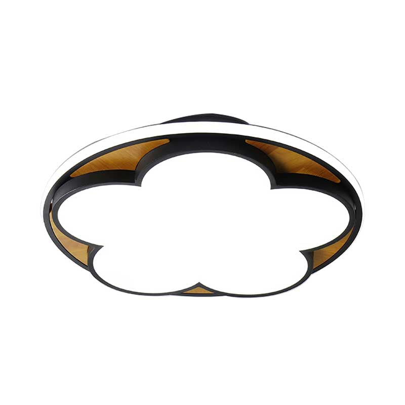 Contemporary LED Ceiling Mount Light for Kid's Bedroom – Flat Blossom Design