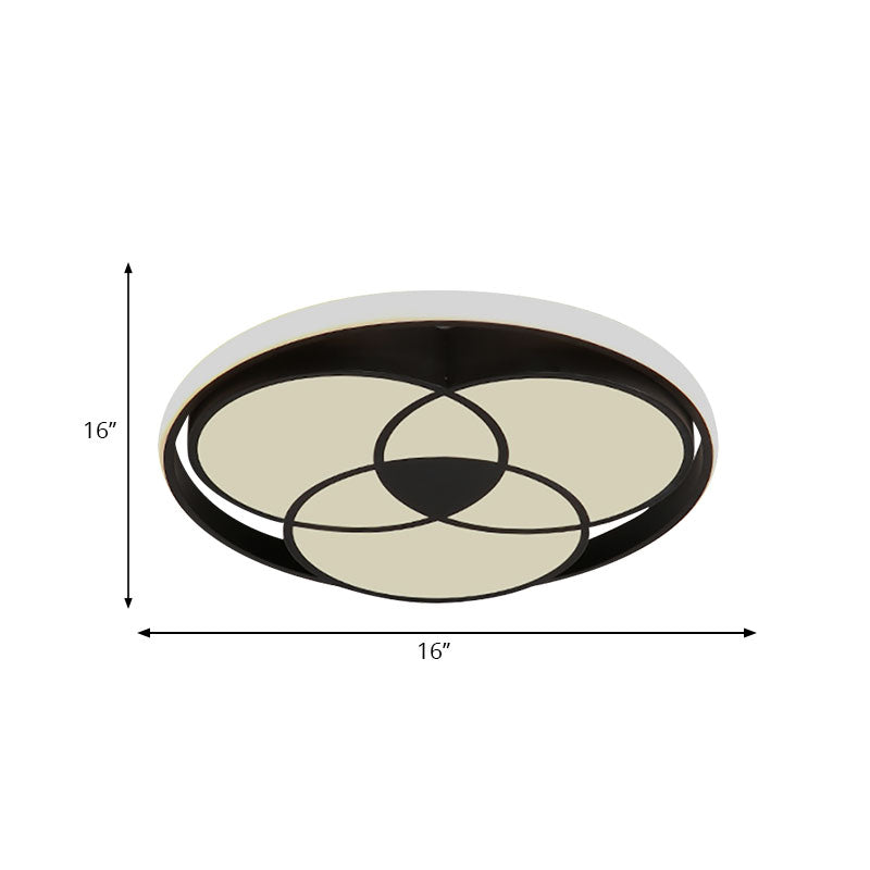 Art Deco Acrylic Flush Mount Ceiling Light for Bedroom