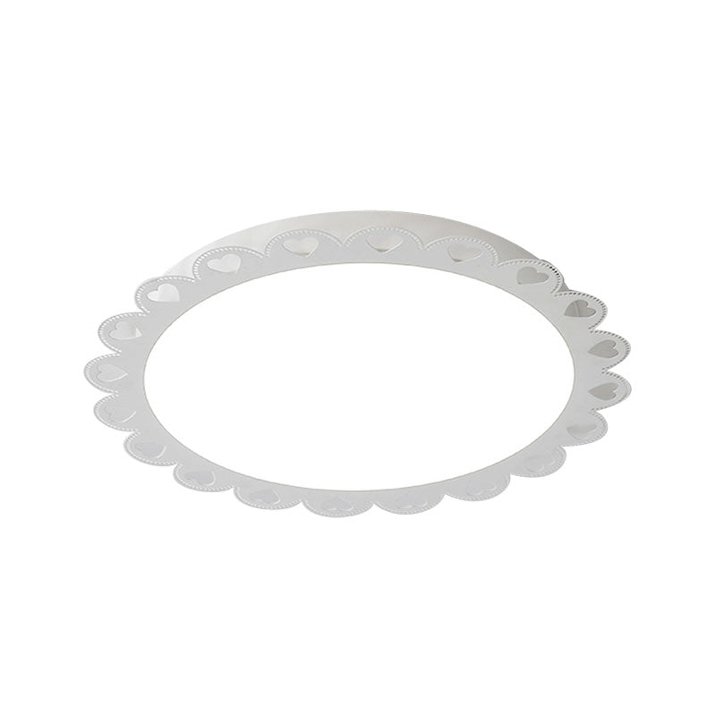 Plafonnier LED blanc à encastrer de style nordique pour salon