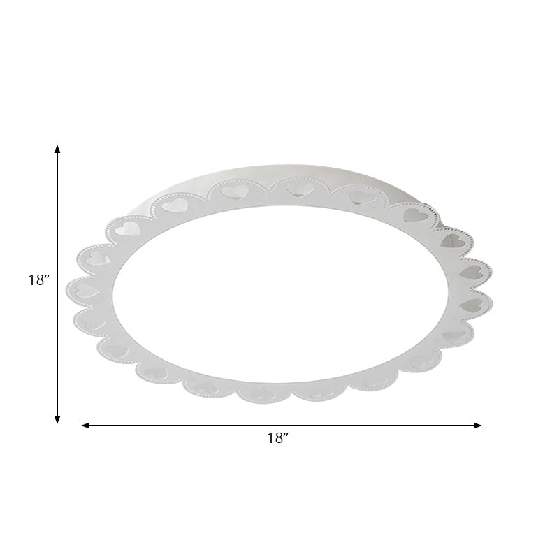 Plafonnier LED blanc à encastrer de style nordique pour salon