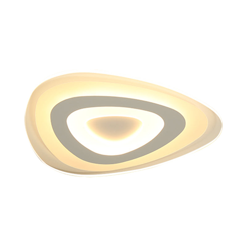 Modern Simplicity Acrylic LED Ceiling Lamp - Warm/White Light, 16.5"/24.5"/31" Width