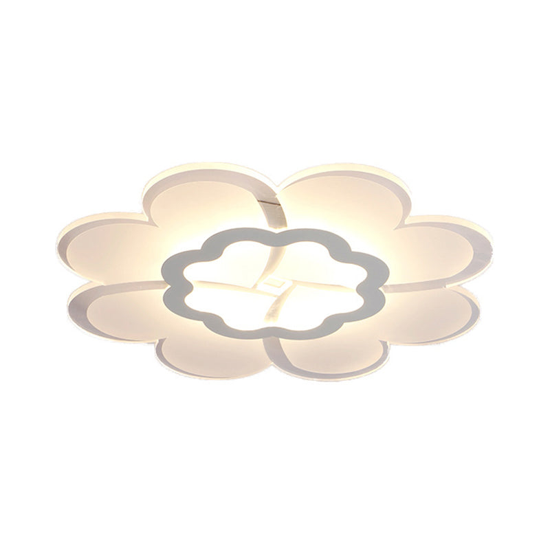 Ultrathin Flower Flushmount Led Ceiling Light - Minimalistic And Stylish For Bedroom Available In