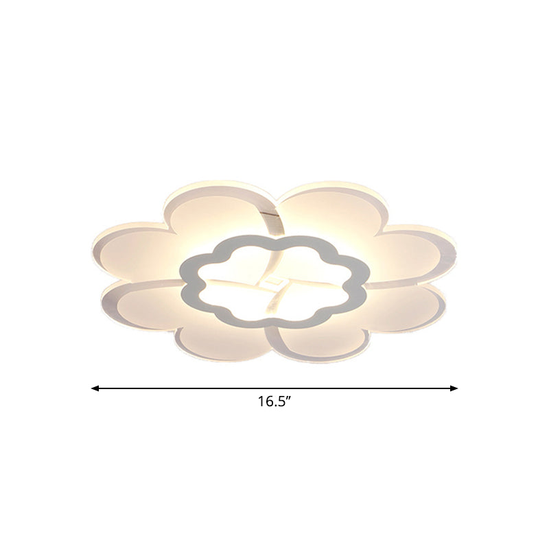 Ultrathin Flower Flushmount Led Ceiling Light - Minimalistic And Stylish For Bedroom Available In