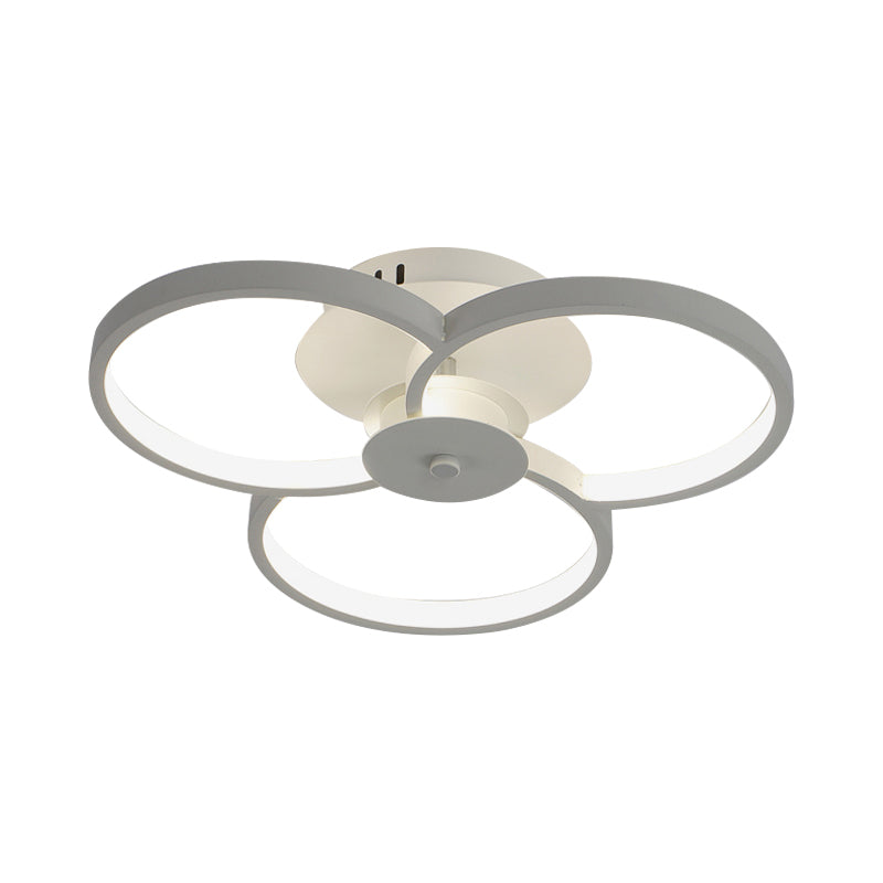 Modern Flushmount Floweret LED Ceiling Light Fixture 18"/21.5"/32" Metal Design in Warm/White Light - Bedroom Lighting