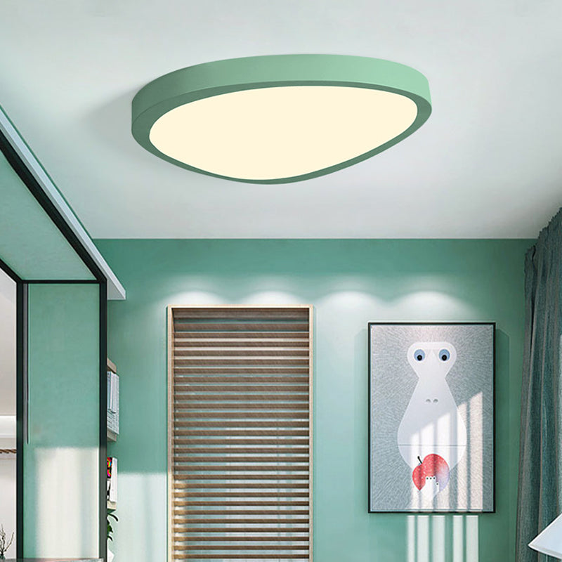 Plafonnier LED triangulaire en acrylique Macaron Loft pour chambre de bébé - Lampe couleur bonbon