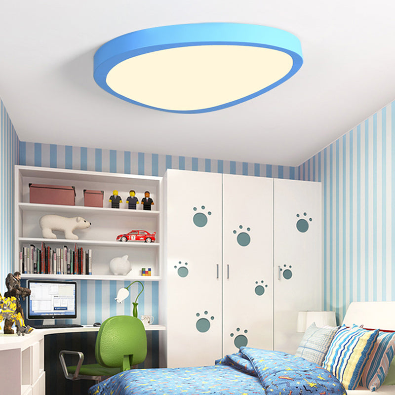 Plafonnier LED triangulaire en acrylique Macaron Loft pour chambre de bébé - Lampe couleur bonbon