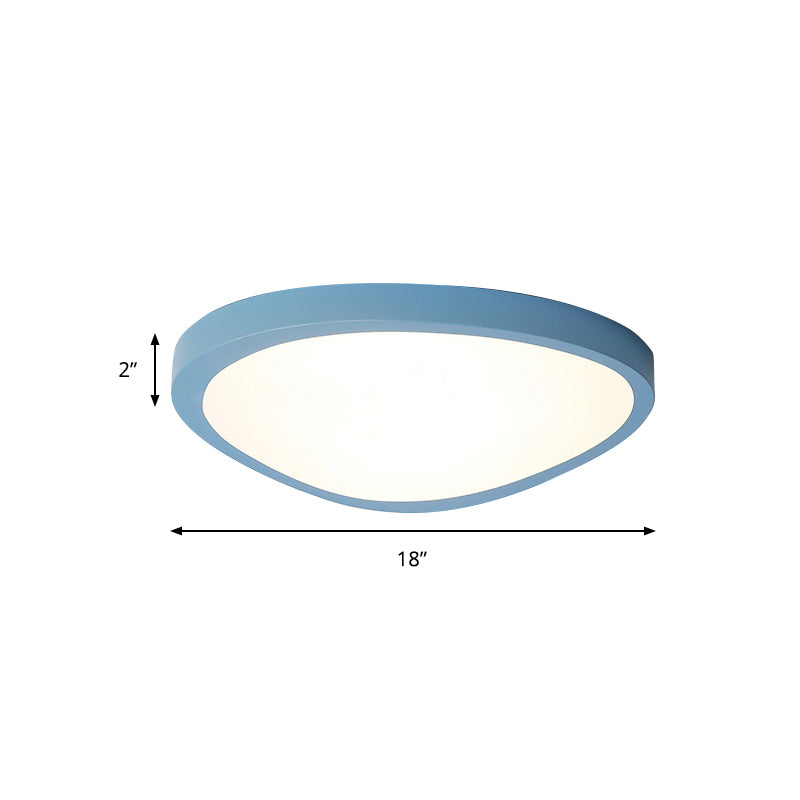 Plafonnier LED triangulaire en acrylique Macaron Loft pour chambre de bébé - Lampe couleur bonbon