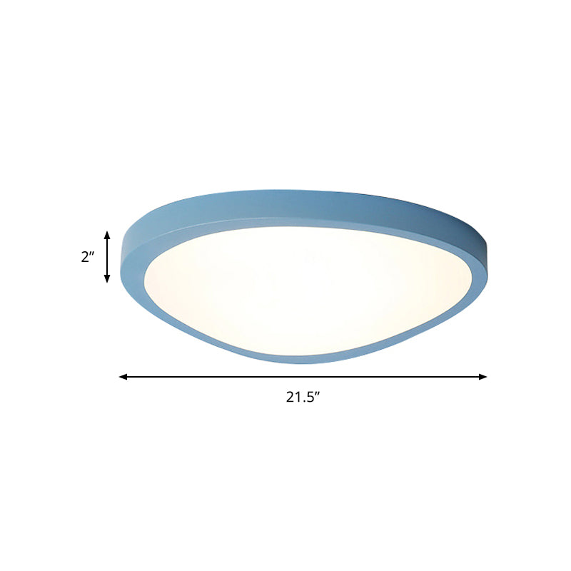 Plafonnier LED triangulaire en acrylique Macaron Loft pour chambre de bébé - Lampe couleur bonbon