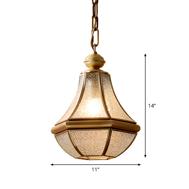 Minimalist 1-Light Pendant Lamp For Living Room - Pear Seeded/Clear Glass Shade Polished