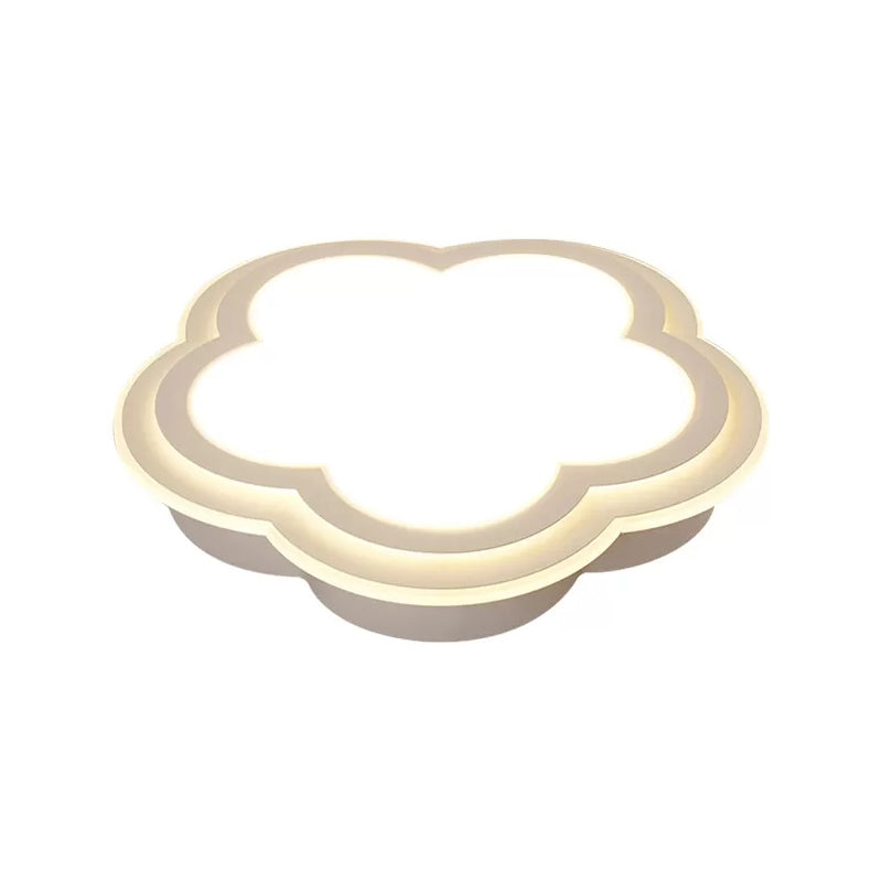 Modern Cloud LED Ceiling Light in White for Foyer