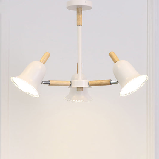 White Nordic Ceiling Pendant Wood Chandelier For Stylish Living Room Décor 3 /