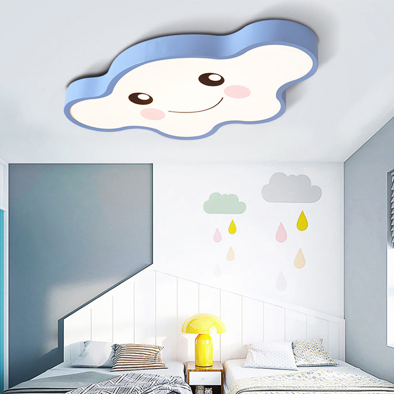 Cloudy Kid Bedroom Ceiling Light - Acrylic Cartoon Flush Mount