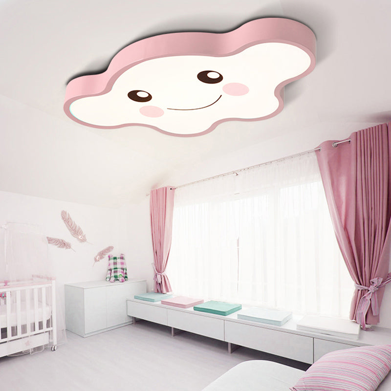 Cloudy Kid Bedroom Ceiling Light - Acrylic Cartoon Flush Mount