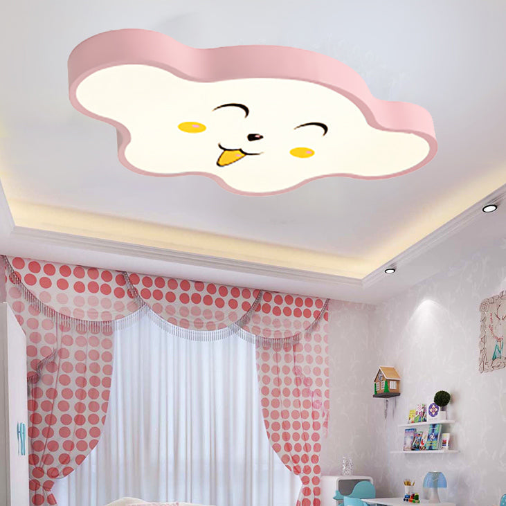 Cloudy Kid Bedroom Ceiling Light - Acrylic Cartoon Flush Mount