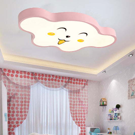 Cloudy Kid Bedroom Ceiling Light - Acrylic Cartoon Flush Mount