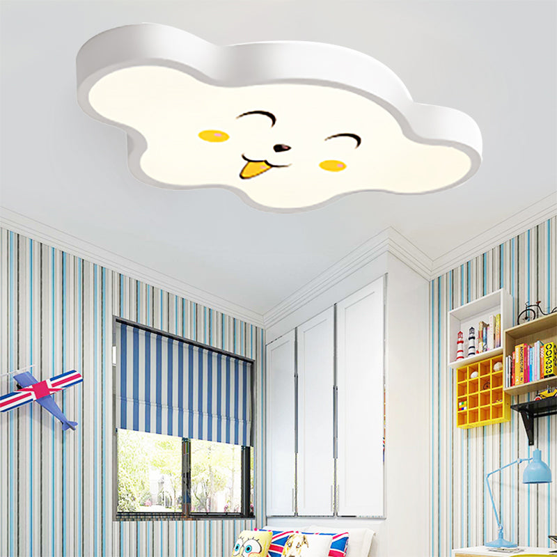 Cloudy Kid Bedroom Ceiling Light - Acrylic Cartoon Flush Mount