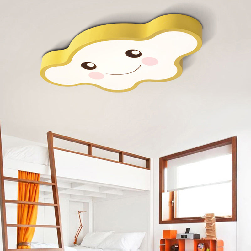 Cloudy Kid Bedroom Ceiling Light - Acrylic Cartoon Flush Mount