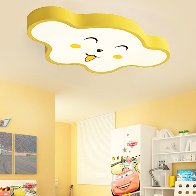 Cloudy Kid Bedroom Ceiling Light - Acrylic Cartoon Flush Mount