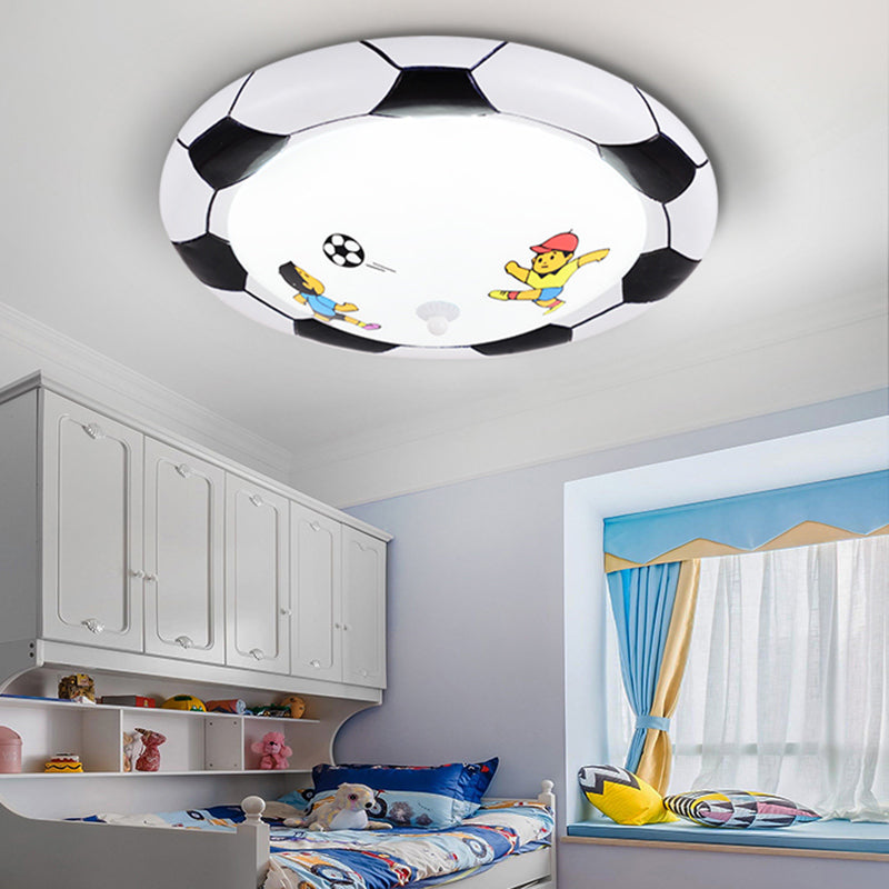 Soccer Ball Bedroom Ceiling Light: Acrylic Modern Fixture with Chic Design
